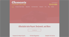 Desktop Screenshot of clementscustomcarcare.com