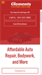 Mobile Screenshot of clementscustomcarcare.com